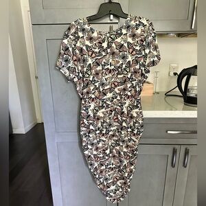 No Boundaries Multicolor Butterfly Midi Dress